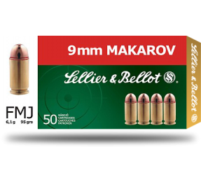 Cartus Sellier&Bellot Calibrul 9X18 Makarov Fullmantel/6.1 G magazin Squad Store