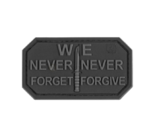 Emblema We Never Forget 3D - negru