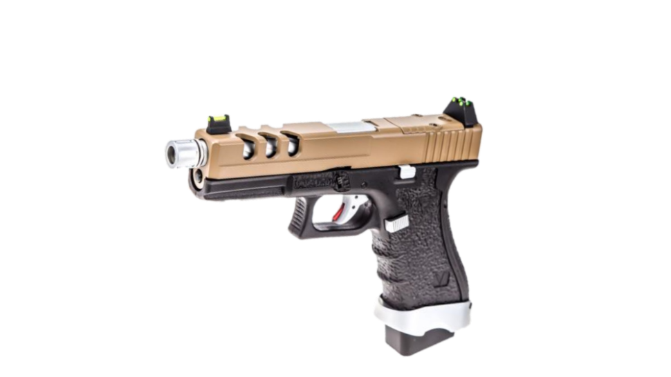 Replica pistol EU17 Vended Black Tan Gas – Vorsk