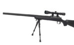Replica sniper MB03D + luneta si bipod negru magazin Squad Store