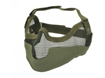 Masca protectie din plasa metalica olive 8fields magazin Squad Store